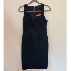 Black Pinstripe Cynthia Steffe Sleeveless Dress [Size 4]